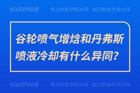 谷輪噴氣增焓和丹弗斯噴液冷卻有什么異同？