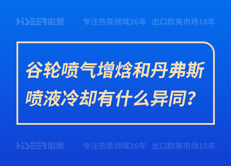 谷輪噴氣增焓和丹弗斯噴液冷卻有什么異同？